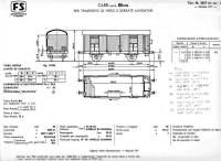 diagramme et principales dimensions d'un wagon type Fme avec guérite