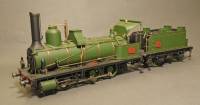 reproduction d'une de ces machines à l'échelle 0 par l'artisan Petits Trains de France