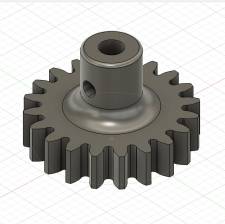 dessin 3D des nouveaux pignons réalisés par l'artisan YD Models