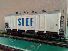 le wagon Jouef après montage d'échelles plus fines et retouches de peinture