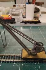 essai de mise en place de la grue sur le wagon essai de mise en place de la grue sur le wagon