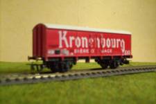 nouveaux tampons Mougel sur le wagon isotherme "Kronenbourg" nouveaux tampons Mougel sur le wagon isotherme "Kronenbourg"