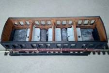 1ère variante de lestage : aménagement intérieur déjà présent, lest inséré dans les espaces restés libres 1ère variante de lestage : aménagement intérieur déjà présent, lest inséré dans les espaces restés libres