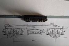 comparaison du bogie Rivarossi avec les plans originaux comparaison du bogie Rivarossi avec les plans originaux