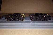 comparaison des bogies SMCF : Y2 (à gauche) et TY (à droite) comparaison des bogies SMCF : Y2 (à gauche) et TY (à droite)