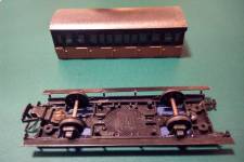 après mise en peinture de la caisse et modification du châssis après mise en peinture de la caisse et modification du châssis