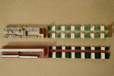 comparaison du nouvel aménagement intérieur, créé pour compenser la surépaisseur de la plaque de lest, avec celui d'origine comparaison du nouvel aménagement intérieur, créé pour compenser la surépaisseur de la plaque de lest, avec celui d'origine