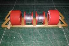 construction des étais de support aux extrémités et mise en place des tourets construction des étais de support aux extrémités et mise en place des tourets