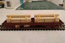 wagon terminé, chargé et lesté wagon terminé, chargé et lesté