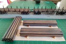 empilage des tuyaux, deuxième couche empilage des tuyaux, deuxième couche